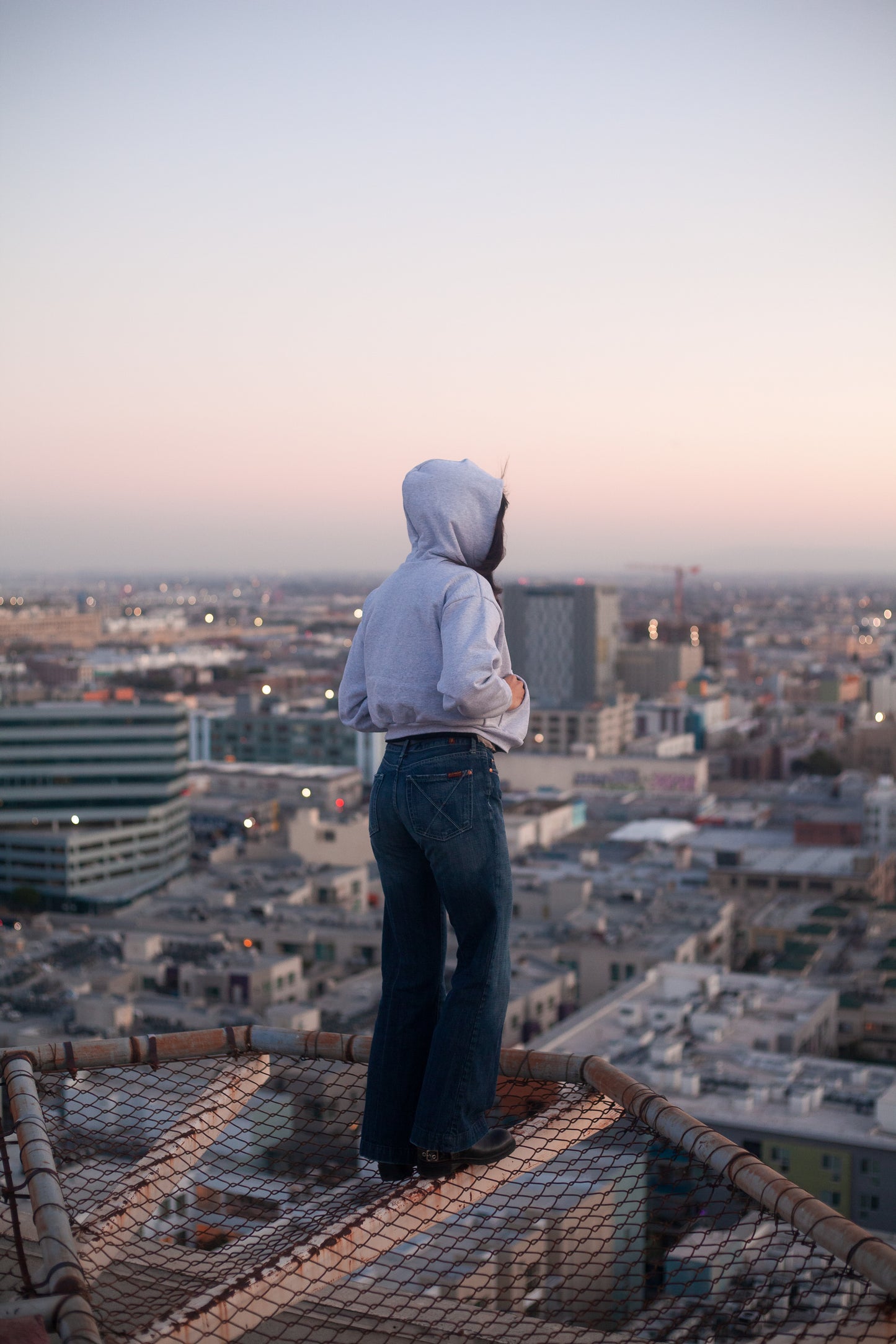 HEAVY FLEECE CROPPED WOMEN'S HOODIE