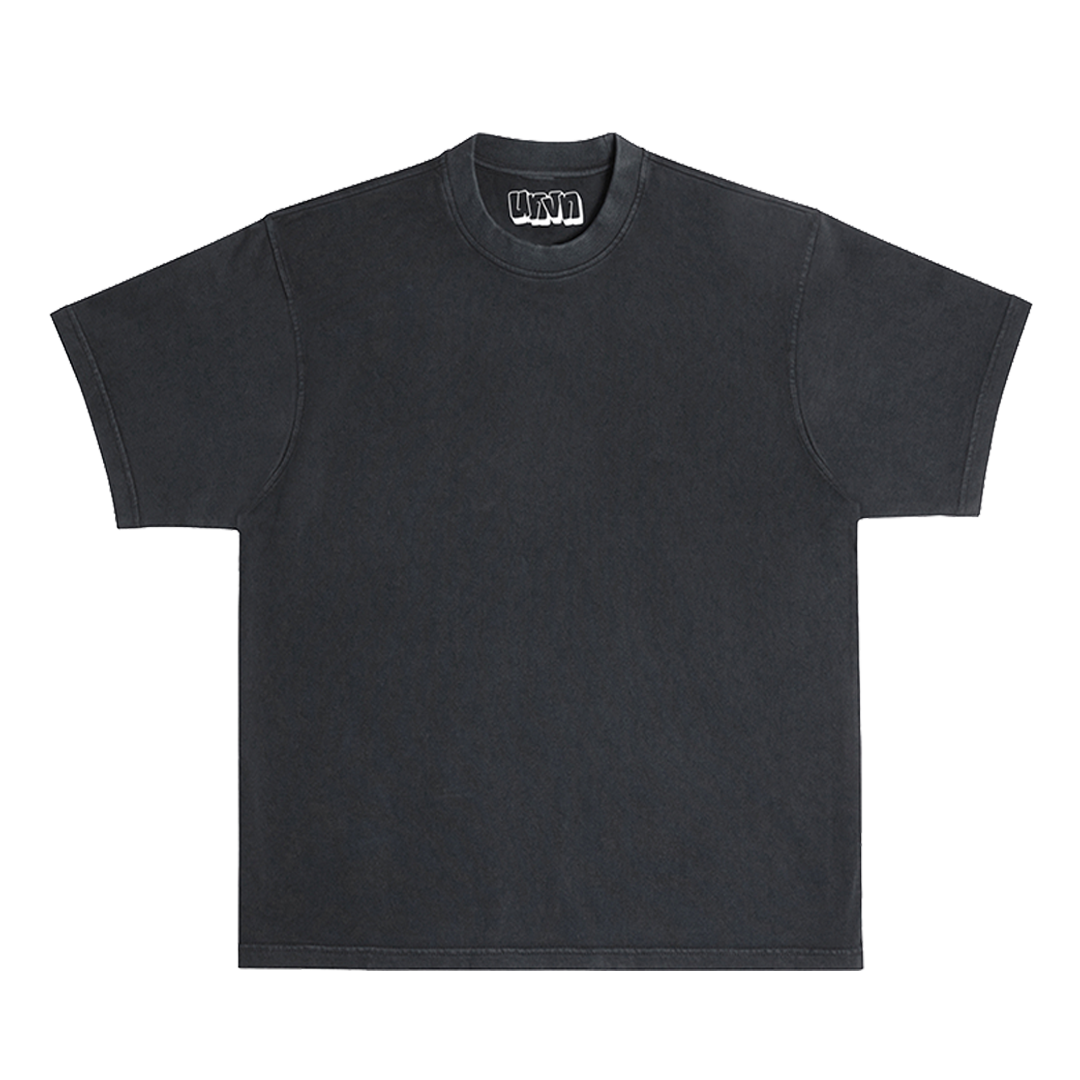SIGNATURE GARMENT DYED HEAVYWEIGHT TEE : VINTAGE BLACK