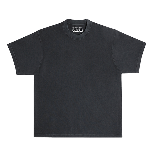 SIGNATURE GARMENT DYED HEAVYWEIGHT TEE : VINTAGE BLACK