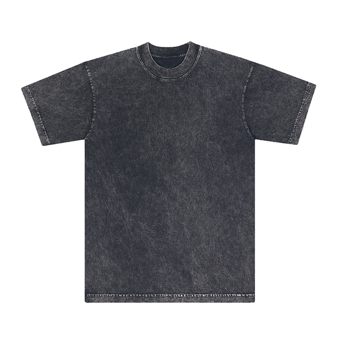 MINERAL WASH T-SHIRT : BLACK