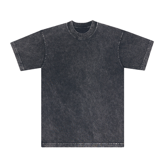 MINERAL WASH T-SHIRT : BLACK