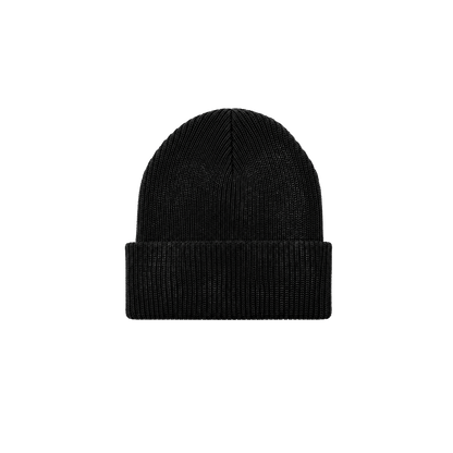 AJA KNIT BEANIE : BLACK