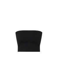 MID-LENGTH TUBE TOP - BLACK