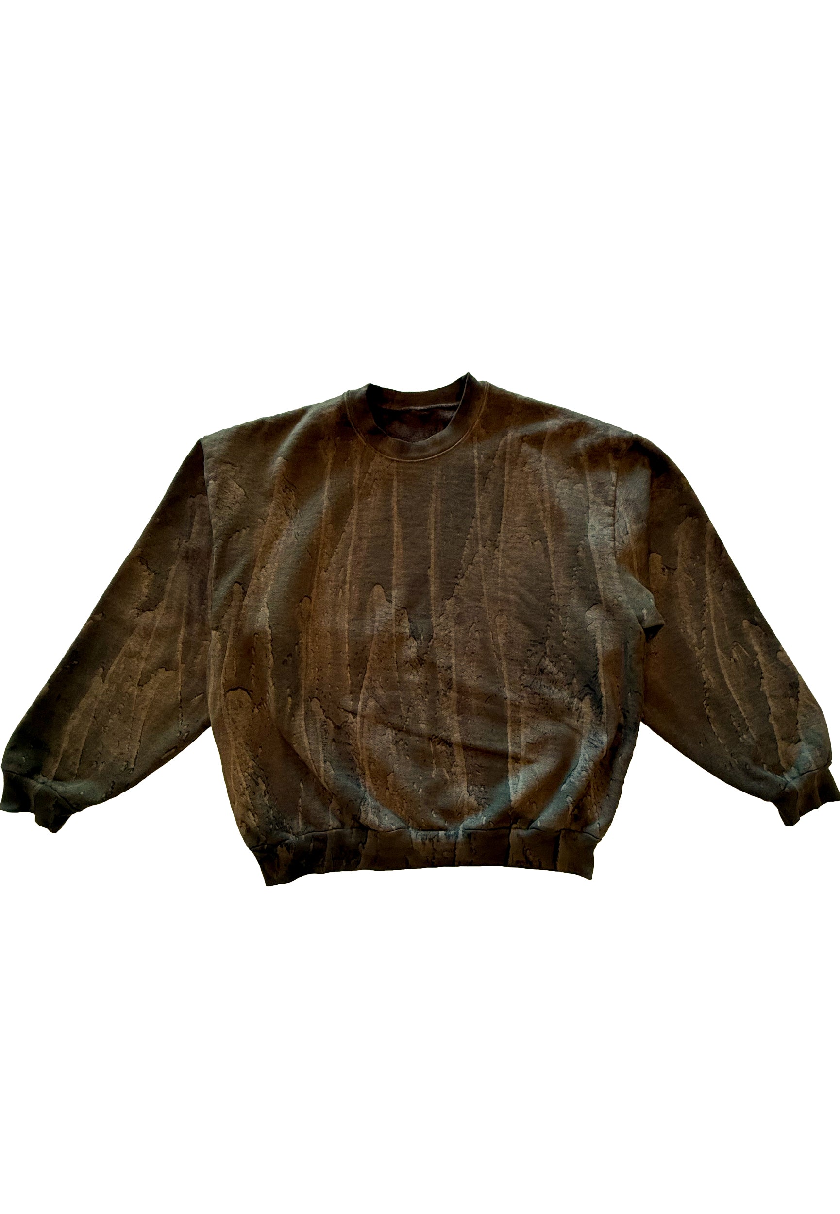 HEAVY FLEECE DRIP DYE CREWNECK