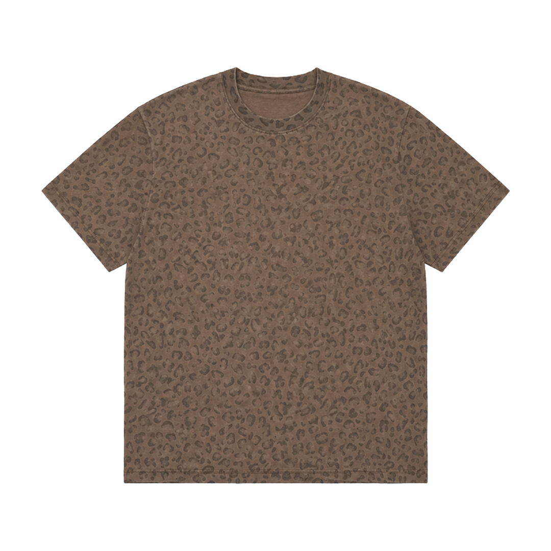 SNOWLEOPARD OVERSIZED SHIRT : VINTAGE BROWN