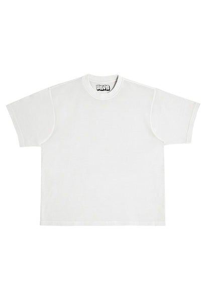 SIGNATURE GARMENT DYED HEAVYWEIGHT TEE - LIGHT GREY
