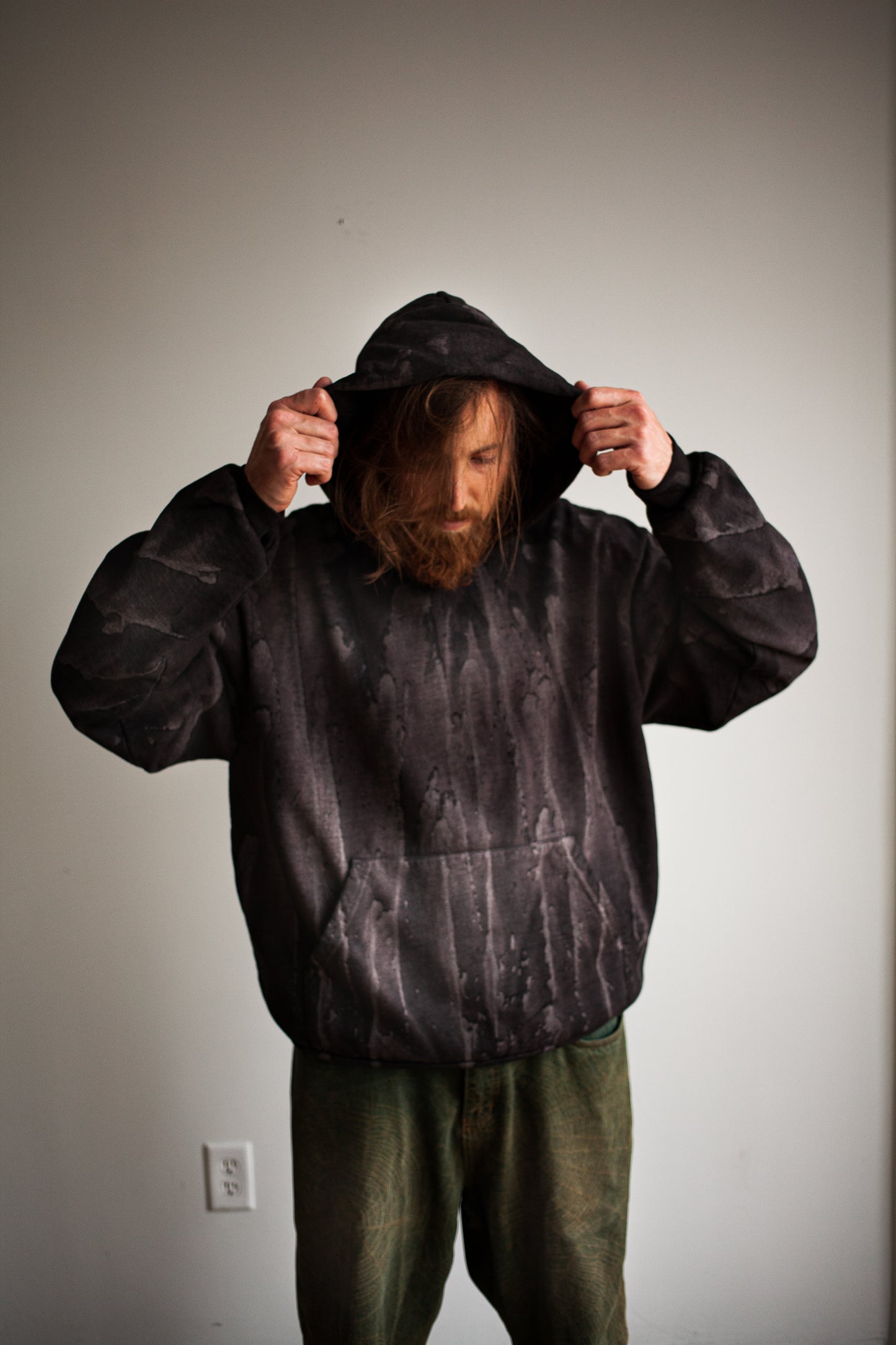 HEAVY FLEECE DRIP DYE HOODIE