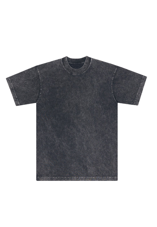 MINERAL WASH T-SHIRT - BLACK