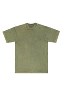 MINERAL WASH T-SHIRT - MATCHA