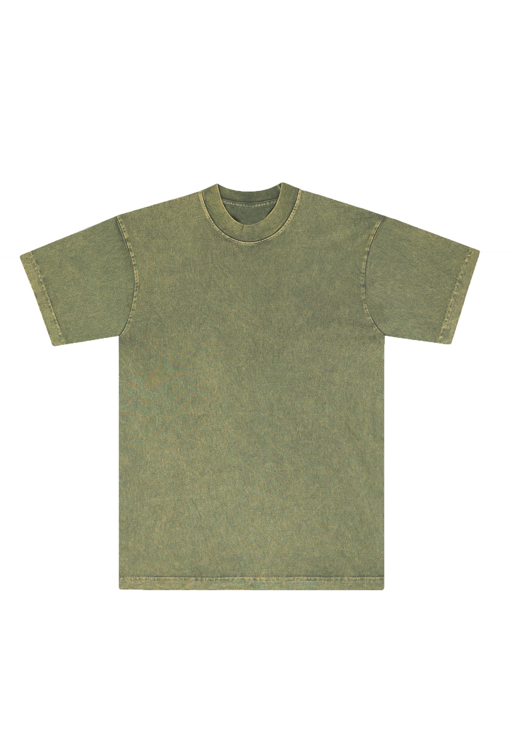 MINERAL WASH T-SHIRT - MATCHA