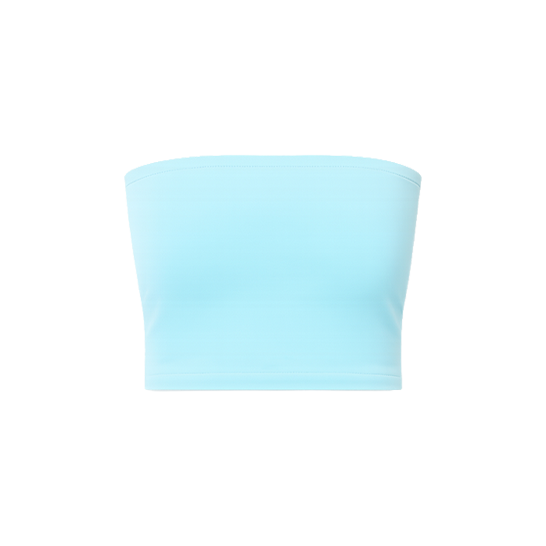 MID-LENGTH TUBE TOP :  AQUAMARINE