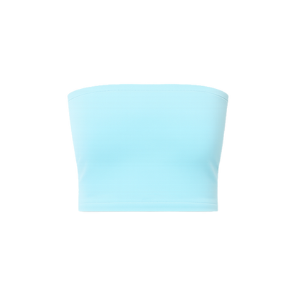 MID-LENGTH TUBE TOP :  AQUAMARINE