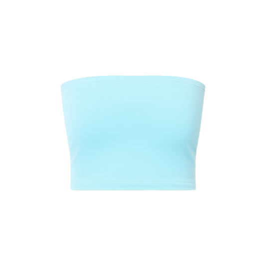 MID-LENGTH TUBE TOP :  AQUAMARINE