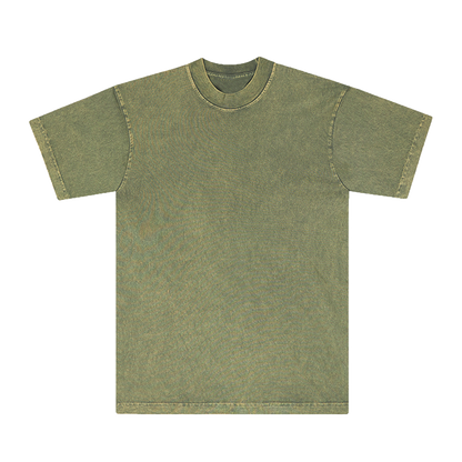 MINERAL WASH T-SHIRT : MATCHA