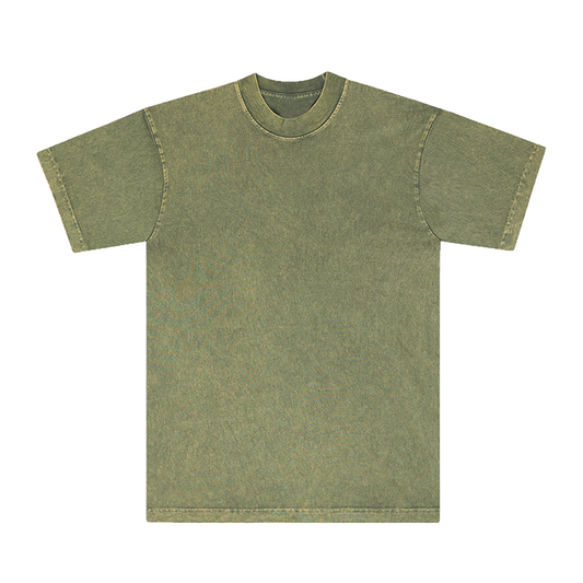 MINERAL WASH T-SHIRT : MATCHA