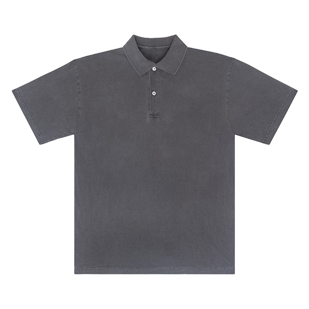 SHORT SLEEVE POLO SHIRT : VINTAGE BLACK