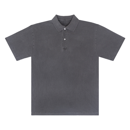 SHORT SLEEVE POLO SHIRT : VINTAGE BLACK