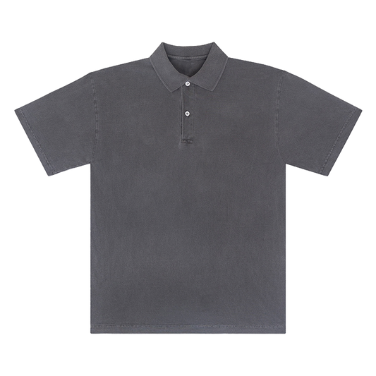SHORT SLEEVE POLO SHIRT : VINTAGE BLACK